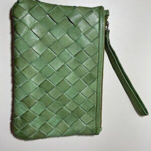 Latico Leather Amal Wristlet in Grass Brand New